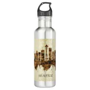 Seattle Washington Cityscape Edelstahlflasche