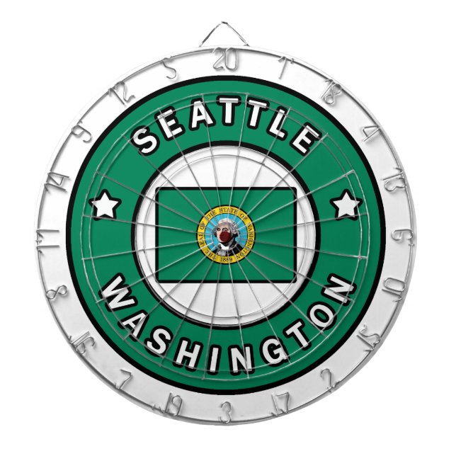 Seattle Washington Dartscheibe (vorne)
