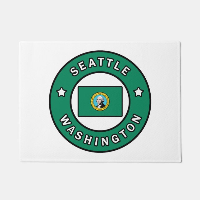 Seattle Washington Fußmatte (Vorderseite)