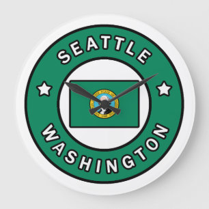 Seattle Washington Große Wanduhr