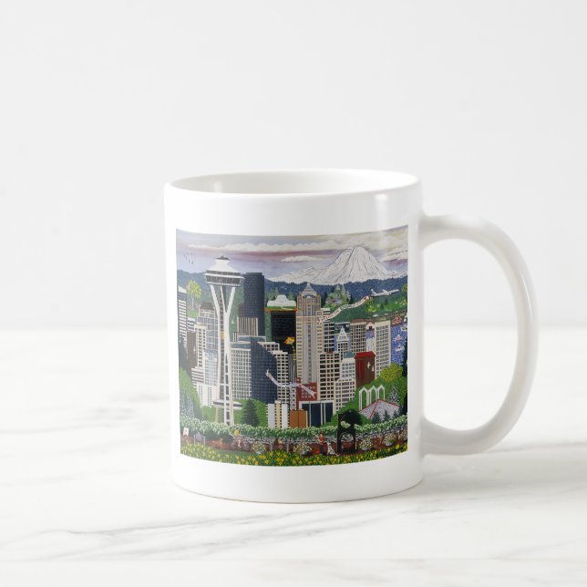 Seattle Washington Kaffeetasse (Rechts)