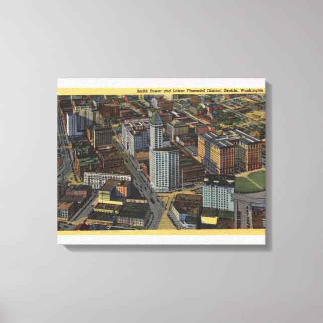 Seattle, Washington - Luftfahrt des Smiths Leinwanddruck (Vorderseite)