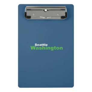 Seattle, Washington Mini Clipboard Klemmbrett