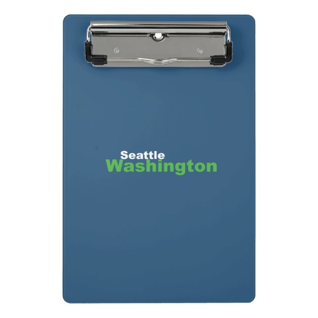 Seattle, Washington Mini Clipboard Klemmbrett (Vorderseite)