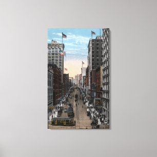 Seattle, Washington - Nordansicht von 2. Leinwanddruck