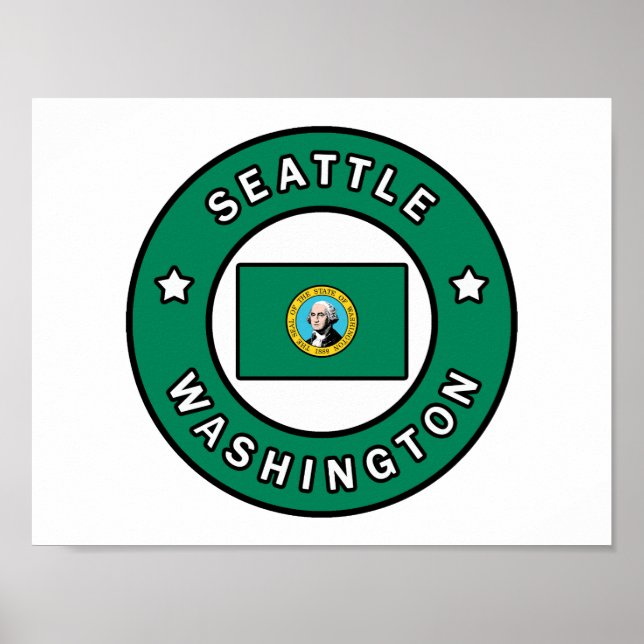Seattle Washington Poster (Vorne)