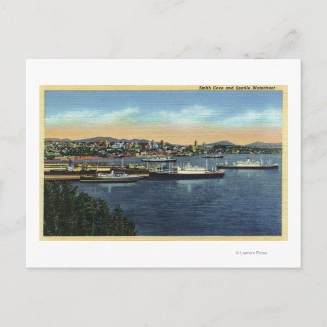 Seattle, Washington - Sicht auf den Smith Postkarte (Vorderseite)