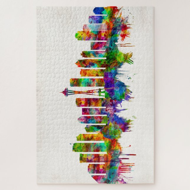 Seattle Washington Skyline (Vertikal)