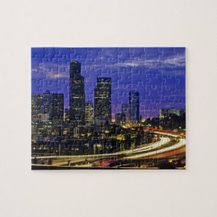 Seattle, Washington Skyline bei Nacht