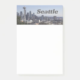 Seattle Washington Skyline Foto Post-it Klebezettel