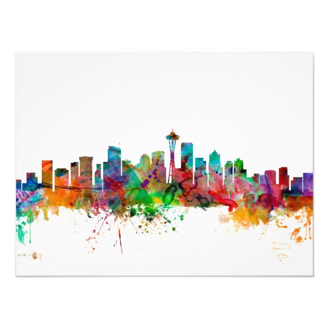 Seattle Washington Skyline Fotodruck (Vorne)