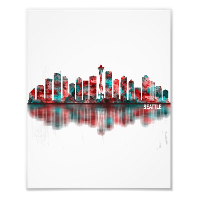 Seattle Washington Skyline Fotodruck (Vorne)