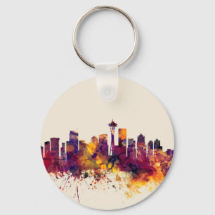 Seattle Washington Skyline Schlüsselanhänger