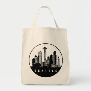 Seattle Washington Skyline Tragetasche