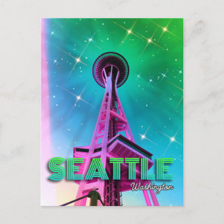 Seattle Washington Space Needle Postcard  Postkarte