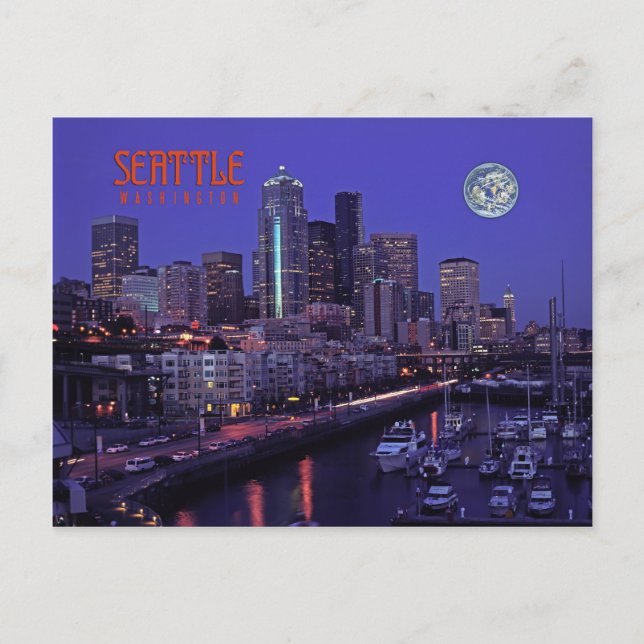 Seattle, Washington, Staat Postkarte (Vorderseite)