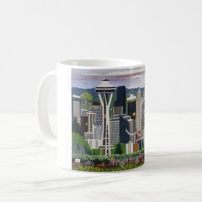 Seattle Washington Tasse (Vorderseite Links)