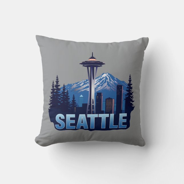 Seattle Washington United States of America Kissen (Vorderseite)
