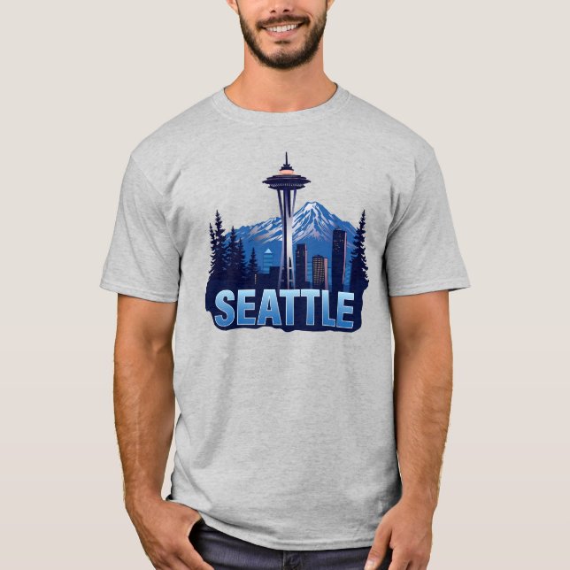 Seattle Washington United States of America T-Shirt (Vorderseite)