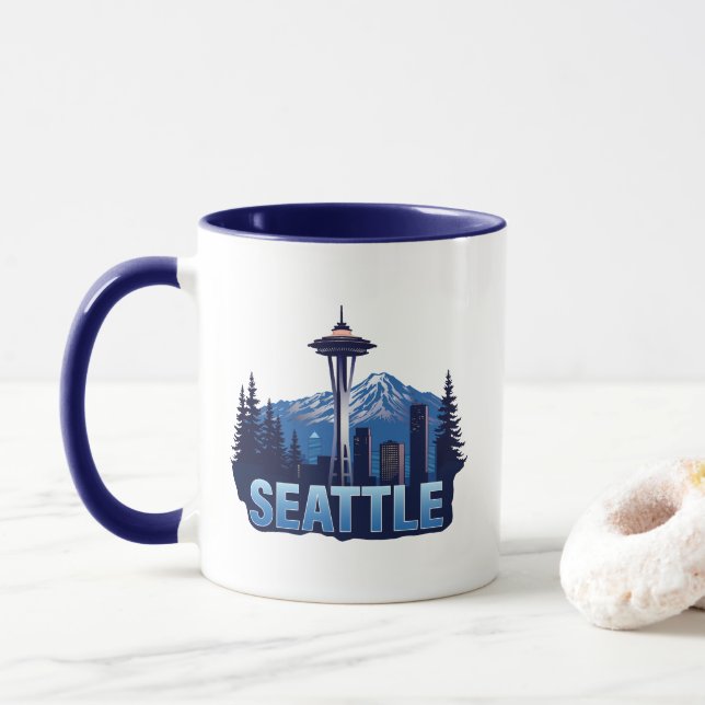 Seattle Washington United States of America Tasse (Mit Donut)