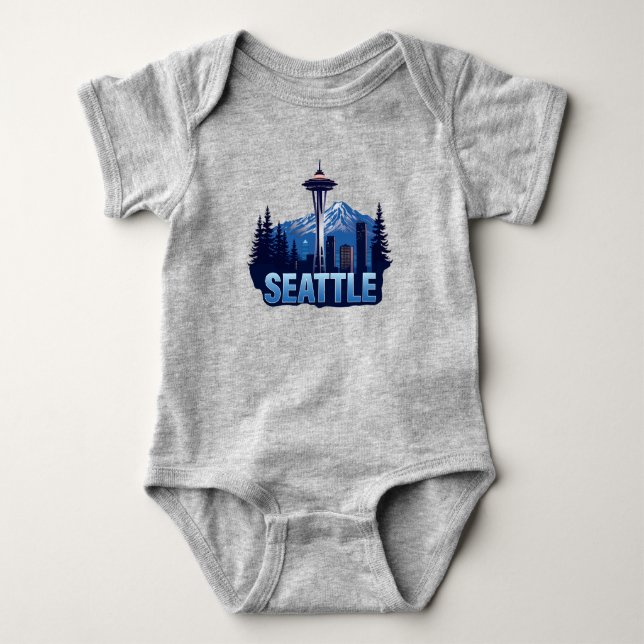 Seattle Washington USA Baby Strampler (Vorderseite)