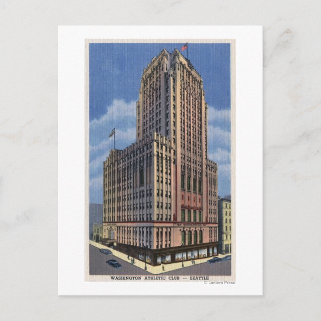 Seattle, Washington - View of Washington Postkarte (Vorderseite)