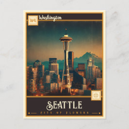 Seattle, Washington| Vintage Postcard Postkarte