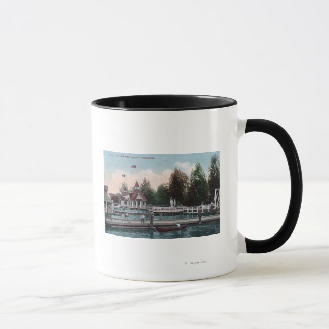 Seattle, WashingtonMadison Park Scene Tasse (Rechts)