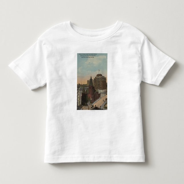 Seattle, WAThird Allee und Hochschulstraßen Kleinkind T-shirt (Vorderseite)