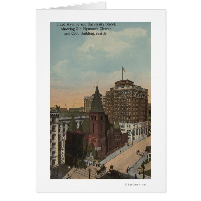 Seattle, WAThird Avenue et rues universitaires (Devant)