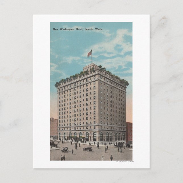 Seattle, WAView vom Washington Hotel Postkarte (Vorderseite)