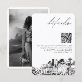 Seattle Wedding Details QR Code Klein Begleitkarte