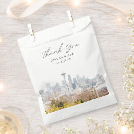 Seattle Wedding Personalisiertes Foto Geschenktütchen