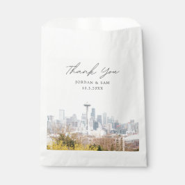 Seattle Wedding Personalisiertes Foto Geschenktütchen