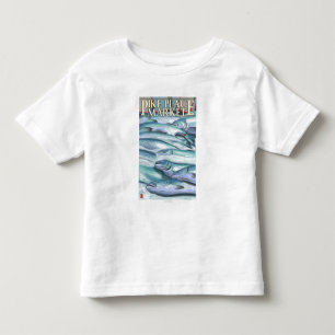 SeattleFish auf Eis am Pike-Platz-Markt Kleinkind T-shirt