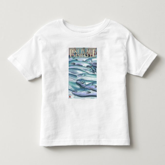 SeattleFish auf Eis am Pike-Platz-Markt Kleinkind T-shirt (Vorderseite)