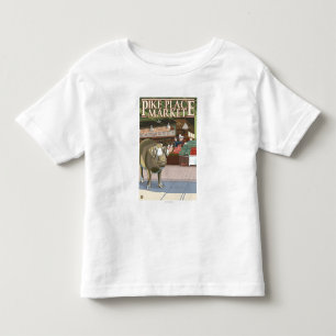 SeattleFish Wurf und Bronze-Schwein an Pike-Platz Kleinkind T-shirt