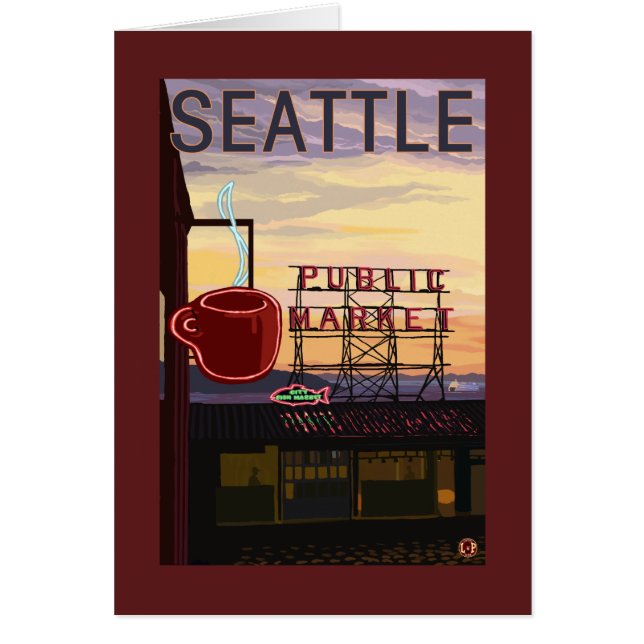 SeattlePike Place Market - Zeichen und Wasser (Vorne)