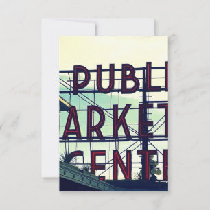 Seattles Pikes Place Market Dankeskarte