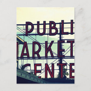 Seattles Pikes Place Market Postkarte