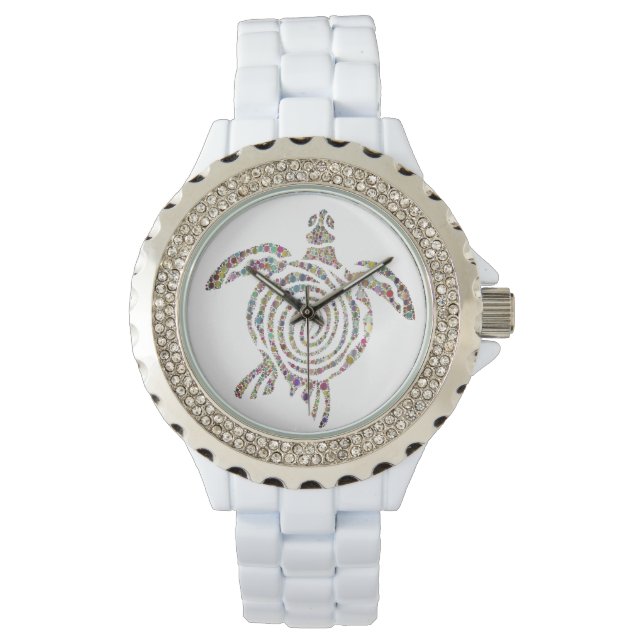 SEATURTLE. DEKORATIVER SCHALTER ARMBANDUHR (Vorderseite)