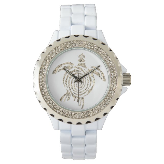 SEATURTLE. DEKORATIVER SCHALTER ARMBANDUHR (Vorderseite)