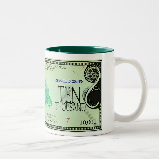 SeaTurtle-Ecodollars Zweifarbige Tasse (Rechts)