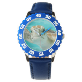 SEATURTLE. NIEDLICHE SCHALTFLÄCHE ARMBANDUHR