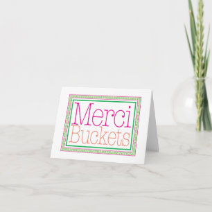 Seaux de Merci - carte de remerciements