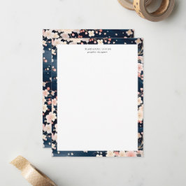 Seavy Waves Sakura Elegante Flora Mitteilungskarte