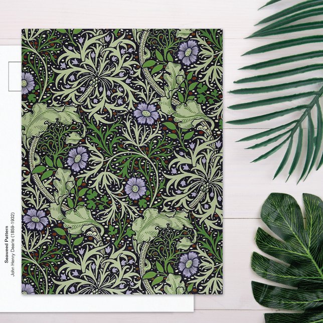 Seaweed Floral William Morris Company Postkarte (Von Creator hochgeladen)