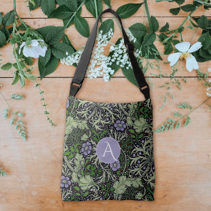 Seaweed Greenery Henry Dearle Monogram Tragetaschen Mit Langen Trägern