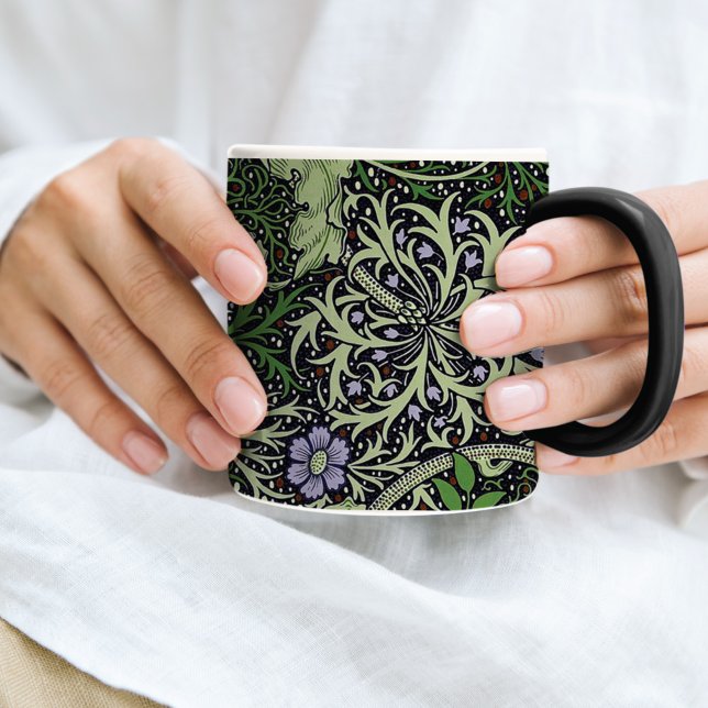 Seaweed Lila Floral William Morris Tasse (Von Creator hochgeladen)