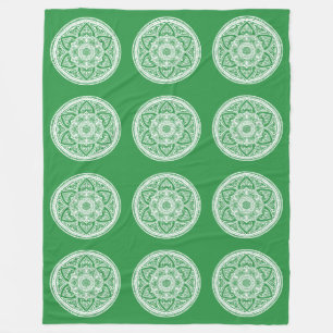 Seaweed Mandala Fleecedecke